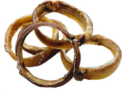 Golosina para perros con forma de Bully Rings de carne de res, 10 unidades