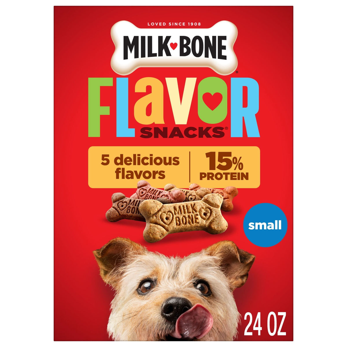 Milk-Bone Flavor Snacks Small, 24 oz, 680 g, empaque original