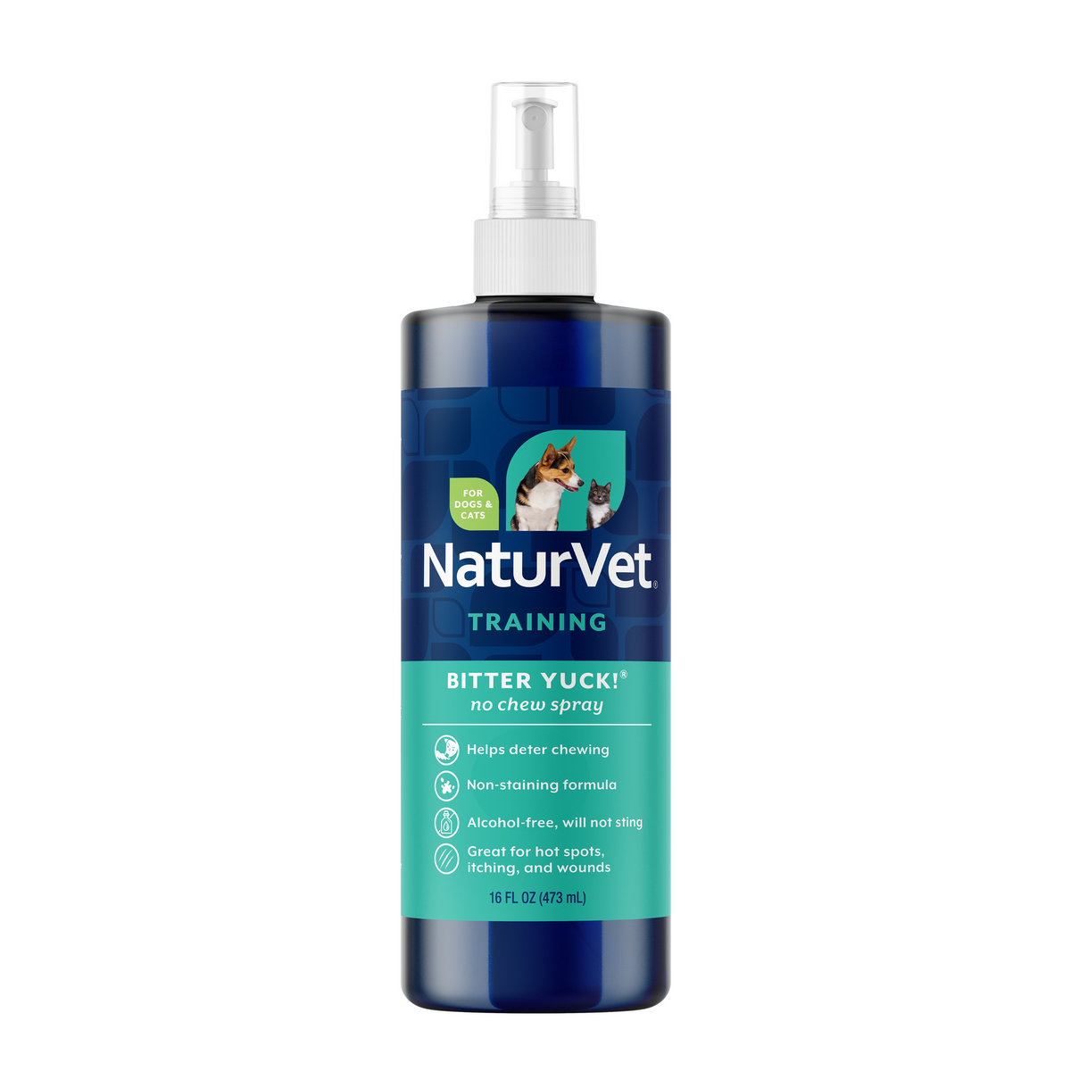 NaturVet Bitter YUCK! No Chew Spray 16 fl oz (imagen oficial)
