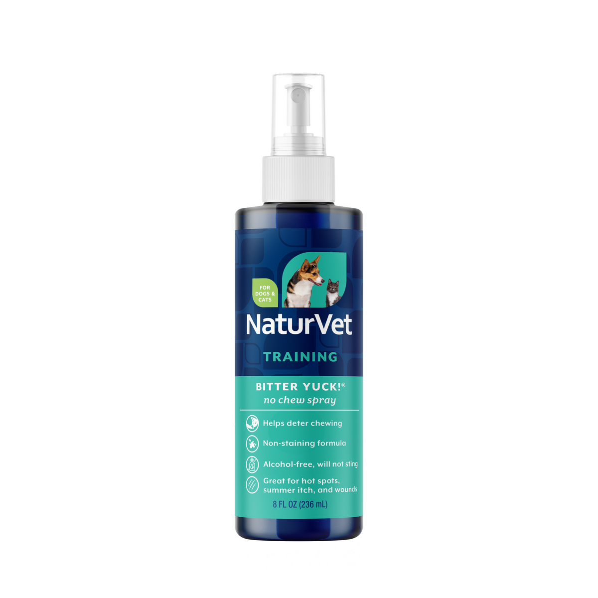 NaturVet Bitter YUCK! No Chew Spray 8 fl oz (imagen oficial)