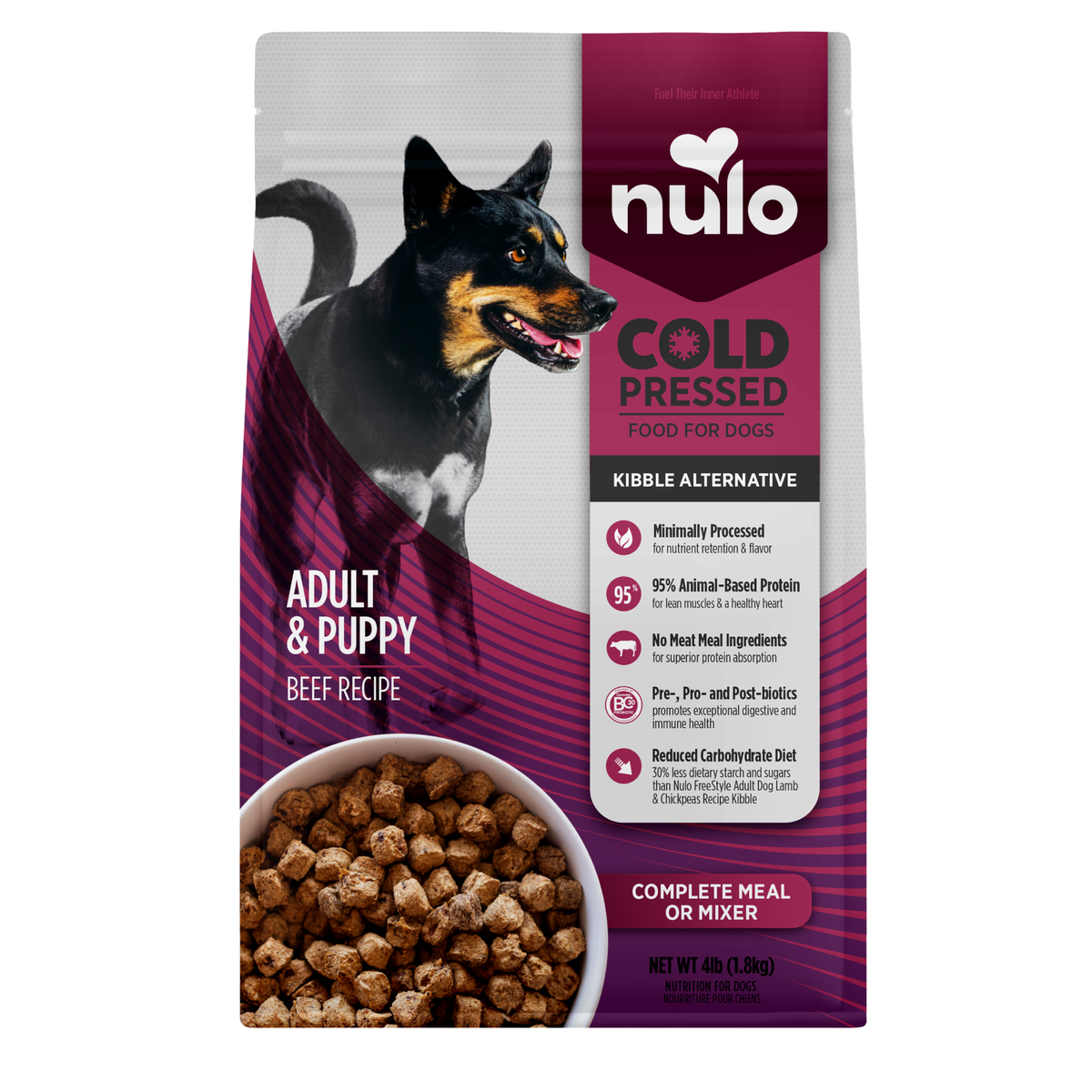 Nulo Cold Pressed Beef Recipe, 1814 g