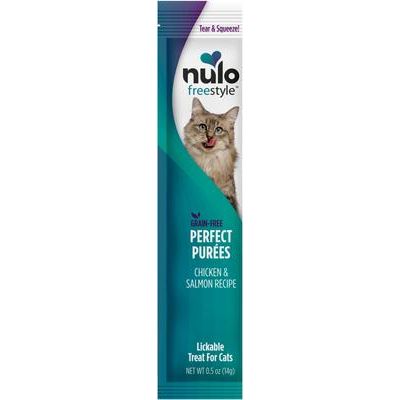 Nulo FreeStyle Perfect Purées Chicken & Salmon, 48 tubos de 14 g