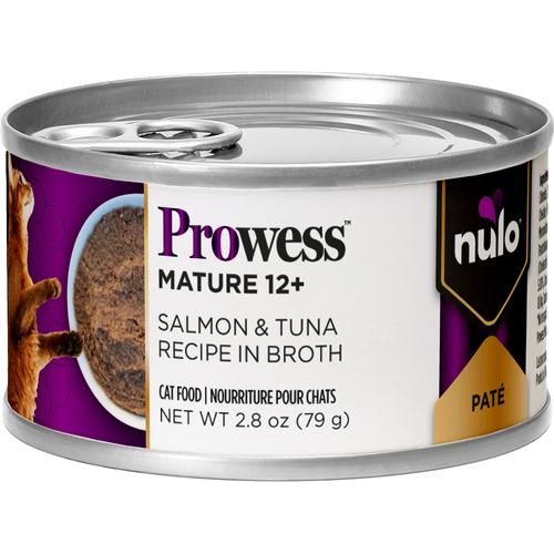 Nulo Prowess Mature 12+ Salmón y Atún, 12 latas de 79 g