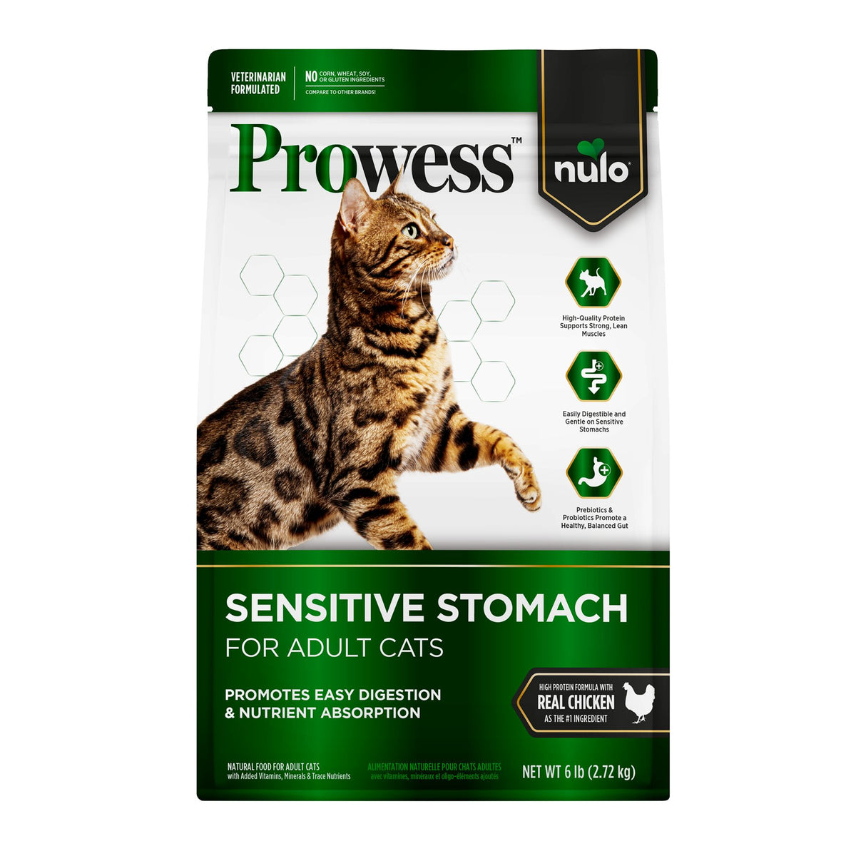 Nulo Prowess Sensitive Stomach Recipe with Chicken, bolsa de 6 lb / 2.72 kg