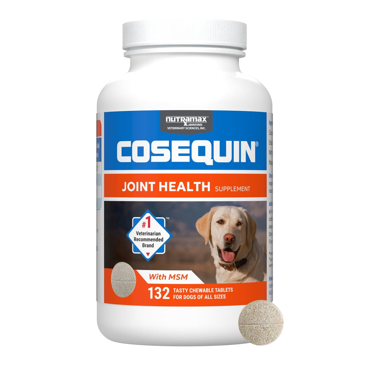 Nutramax Cosequin con MSM, 132 tabletas para perros