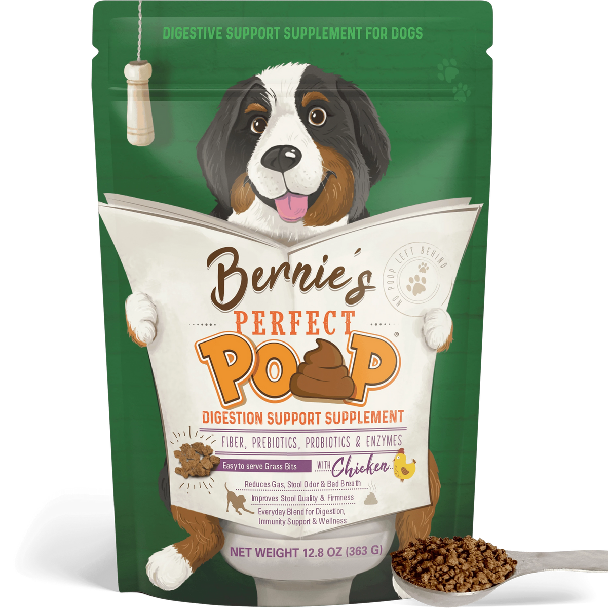 Bernie's Perfect Poop, Pollo, 363 g
